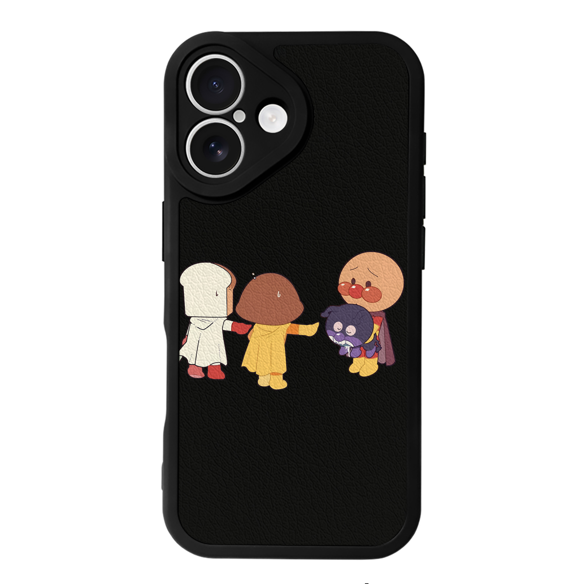 （画像用） アンパンマン Anpanman 【iPhone 16シリーズ対応】シリコンスマホケース（レザー調） 材質：シリコン